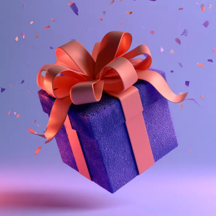 A wrapped GiftGambit gift ready to give