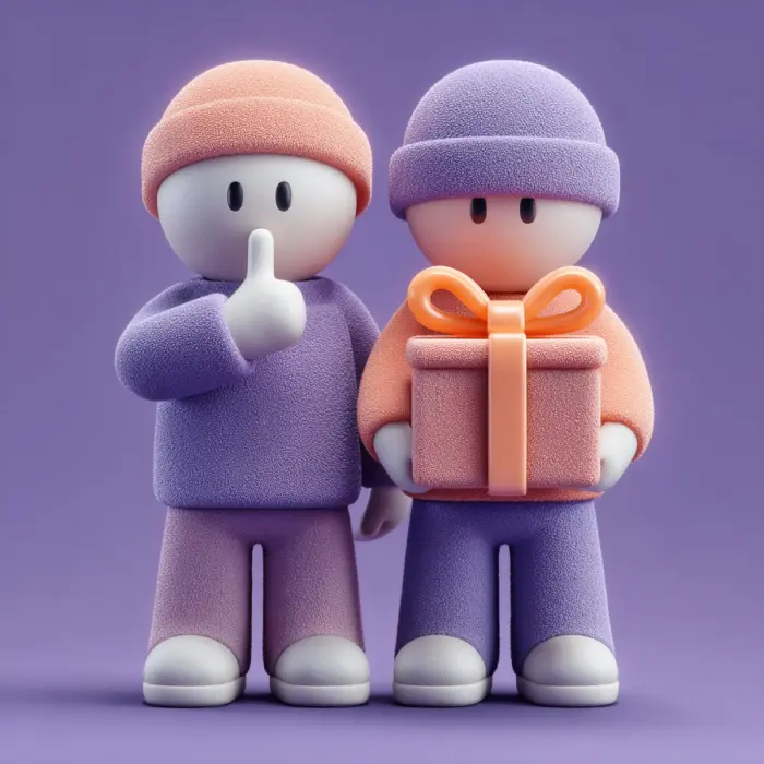 A gift claimed in secret, hidden from the recipient